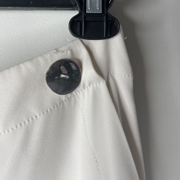 DEREK LAM 10 Crosby Pants Womens 6 Cropped Crepe Culottes Button Waist - Picture 5 of 12